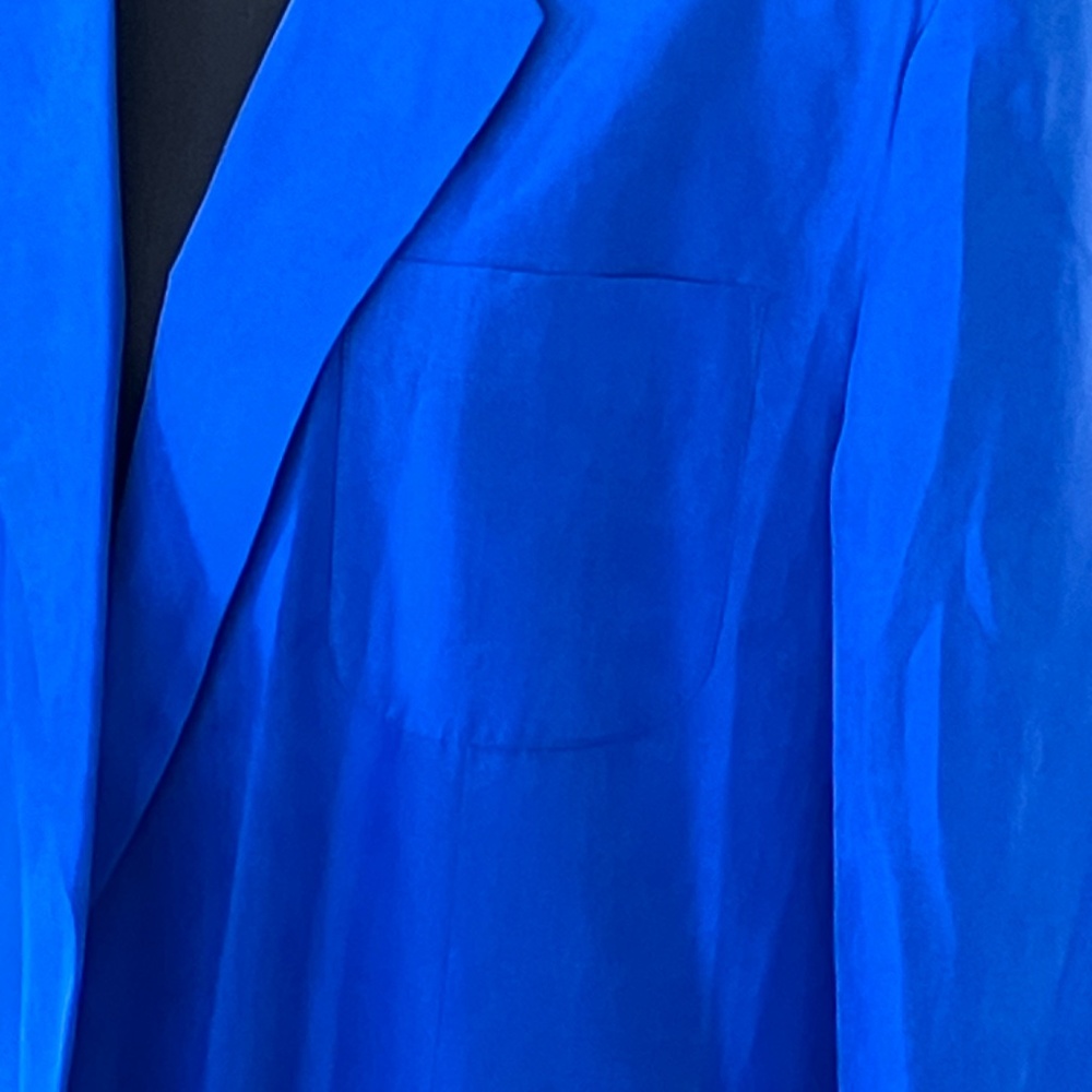 Sellecas Silk Royal blue 100% silk blazer - Picture 8 of 11